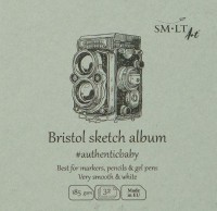 Bristol sketch album "SMLT ART"  90x90mm,32sht,185gsm