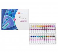 Acrylic artists' colours set "Sonnet" 24 colours in 10 ml tubes, cardboard box