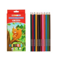 Coloured pencils set Tsvetik 12 2B-4B, sharpened