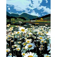 Standard Kit, painting by numbers, „Chamomile Field“, 35х45cm, ROSA START