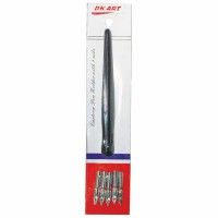 Pen Holder with 4 nibs,Long Handle, D.K.ART & CRAFT