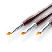 Angled Synthetic Brush for Gel