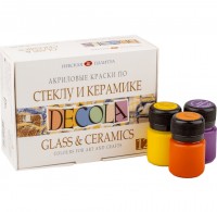 «Decola» Acrylic set for glass and ceramics , 12 x 20ml