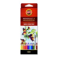 Set Of Aquarel Col-Pencils "Mondeluz" 18 Pcs