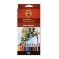 Set Of Aquarel Col-Pencils "Mondeluz" 24 Pcs