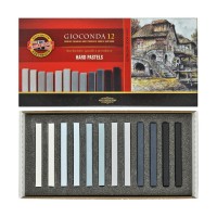 Sets Of Hard Pastels "Gioconda" Grey, Koh-I-Noor