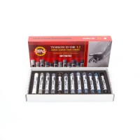 Set Of Dry Art Chalks Grey Koh-I-Noor