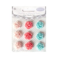 Resin Flowers 2Cm,9Pcs  Dalprint