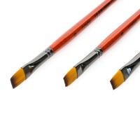 Synthetic brushes, flat