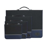 Portfolio, Nylon, 43*35.5*4Cm, Black And Blue