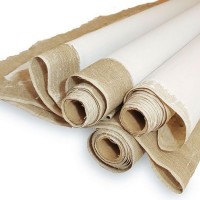 Primed Linen Canvas, Rough Grain, Theatrical, Width 2M