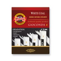 Set Of White Graditional Extra Charcoals