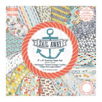 Paper and Cardstock pads 20x20cm,  Sail Away
