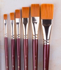 Synthetic flat brush "Decola"