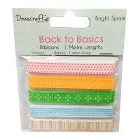 Dovecraft Back to Basics  Bright Spark Ribbons