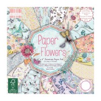 Paper and Cardstock pads 15x15cm,Paper Flowers