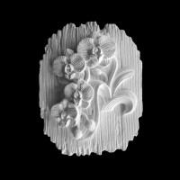 Plaster Modell For Painting With Hanger Orchid