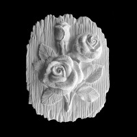 Plaster Modell For Painting With Hanger Roses