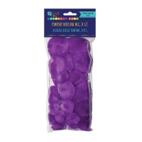 Acrylic  Pom Poms,24Pcs,Violet