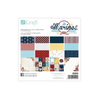 Paper and Cardstock pads 15x15cm, Dalprint, Marine 32Sh.