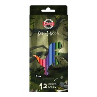 set of school coloured pencils 3592 12 DINO