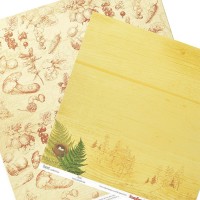 Double-Sided Paper 12X12 Forest Ferns 190Gsm 