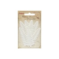 Set Of Leaflets, 7 Pcs, Fern, White
