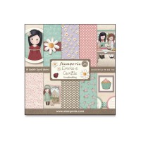 Paper and Cardstock pads 30x30cm, Stamperia, Emma