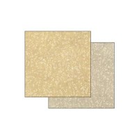 Double Face Scrap Paper -  Texture Leaves On Honey Background