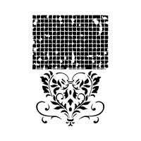 Stencil G Cm. 21X29,7  Net And Volute