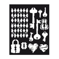 Thick Stencil Cm. 20X25/0.5 Mm Keys