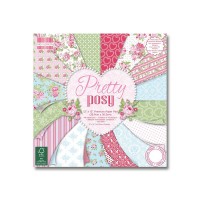 Paper and Cardstock pads 30x30cm, Pretty Posy
