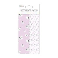 Simply Creative Decoupage Paper  Lilac Butterflies