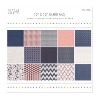 Paper and Cardstock pads 30x30cm, So Chic