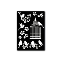 Decotransfer -  A5Size - Cage And Birds