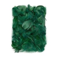 Feathers 5-12 Cm, 10 G Dark Green