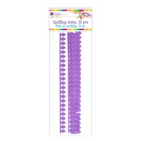 Daisy Petal Quilling Strips - Purple, 12 Pcs