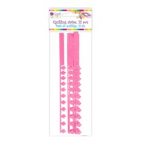 Peony&Fringe Petal Quilling Strips - Pink, 12 Pcs