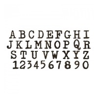 -50% Bigz Xl Alphabet Die Typo Upper By Tim Holtz