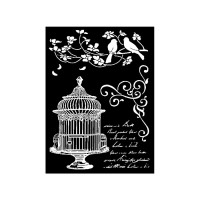 Thick Stencil Cm. 20X25/0.5 Mm Little Cage
