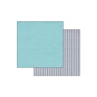 Double Face Scrap Paper -Texture Polka Dots Turquoise Background