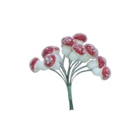 Mushrooms With Beads, 12 Pcs