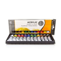 Acrylic colour set "Simply" 12x12ml Daler-Rowney