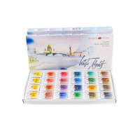 Watercolour set White Nights 24 pans cardboard box