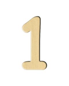 Wooden pc. for art 111 Number 1 1,4x3 cm