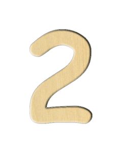 Wooden pc. for art 112 Number 2 2х3 cm