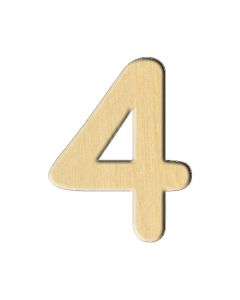Wooden pc. for art 114 Number 4 2,3х3 cm