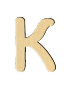 Wooden pc. for art 165 Letter К (russ.) 5,1х7 cm