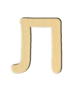 Wooden pc. for art 166 Letter Л (russ.) 6,3х7 cm