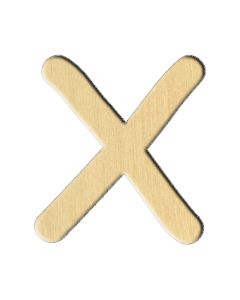 Wooden pc. for art 176 Letter Х (russ.) 6,3х7 cm